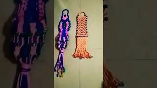 MARCRAME NEW DESIGN MOBILE HOLDER AND FLOWER POT #macrame #wallhanging
