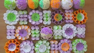 Crushing soap with starch/Soap boxes with starch and soap balls/Relaxing soap crushing. Soap ASMR.