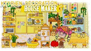 🌟 NEW YELLOW HOUSE. COZY KITCHEN DECOR IDEA - Toca Boca
