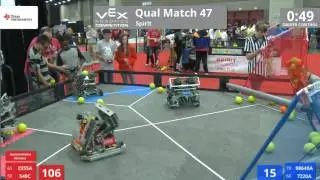 VEX Worlds 2016 - VRC Middle School - Spirit - Qual 47 (2355A 549C) 168 vs 66 (98648A 7220A)