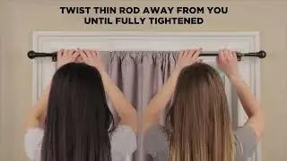 Zenna Home  I  Twist & Shout - New Technology - Decorative Tension Window Rod