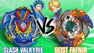 BATTLE: Slash Valkyrie .Bl.Pw Retsu VS Geist Fafnir .8'P.Ab - Beyblade Burst GT
