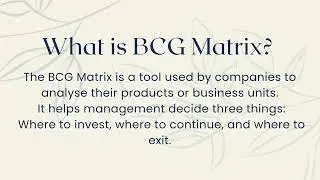 BCG Matrix Explained Simply | Strategic Management Made Easy