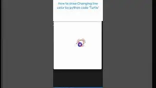 How to draw Changing line color by python code 'Turtle' 