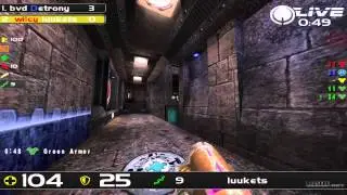 Detrony vs Luukets - DreamHack Winter 2013 Group C Round 7 (Quake Live VOD)