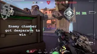 Day 12 - Match 4 | Enemy Chamber got desperate to win | Silver2 Win 34RR | Silver &rarr; Gold | Valorant