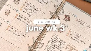 Plan With Me: June Week 3 Reset | Plum Paper Planner Unboxing | Filofax Personal Planner