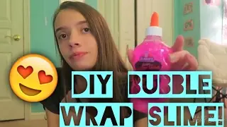 MAKING BUBBLE WRAP SLIME!