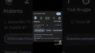Comeback Dramatis Atalanta 🔥#atalanta #clubbrugge #ucl #championsleague #ligachampions #comeback