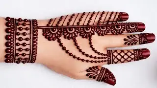simple mehendi design back hand Arebic 2026 design New style/Arebic mehndi design