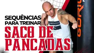 Treino de boxe no saco de pancadas. Treine sozinho em casa ou na academia!