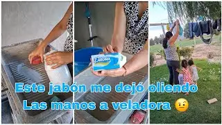 LAVAMOS ROPA CON JABON POLVO Y ROPA BLANCA CON UN NUEVO JABON