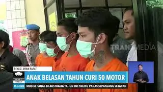 Remaja Belasan Tahun Curi 50 Motor