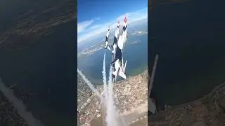 U.S.A.F. Thunderbird F-16 cockpit view #usaf #thunderbirds #f16 #militaryaviation #cockpitview