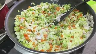 Schezwan fried rice 