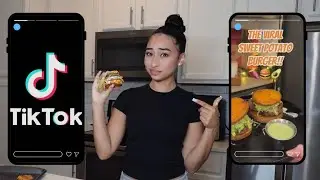 Trying a Viral TikTok Recipe | Sweet Potato Burger