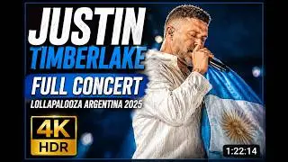 Justin Timberlake Lollapalooza Argentina 2025 4K HDR (Live)