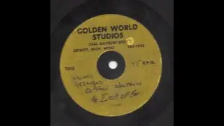 Unknown Artist - Detroit Instrumental - (Golden World Acetate)
