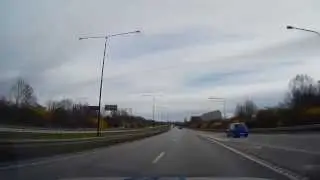 Dagens trafiksituation - Omk&ouml;rning p&aring; motorv&auml;g