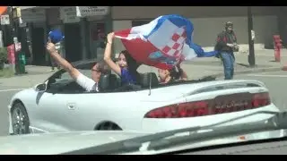 Croatia World Cup Celebration Vancouver!! Croatia wins vs England