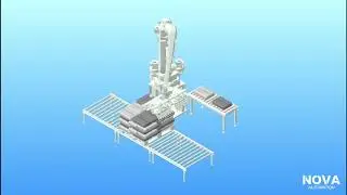 NOVA Automation: Robotic Palletizing NRP-200 - Dual Bag Gripper
