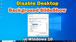 Как отключить слайд-шоу на фоне рабочего стола на ПК или ноутбуке с Windows 10