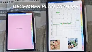 DECEMBER PLAN WITH ME 🎄❄️ (planning on goodnotes, and cozy vision board)