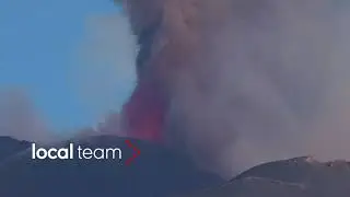 Etna, time lapse inizio eruzione: ore 9.30, fontane di lava