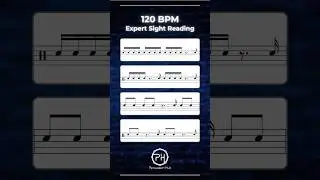 120 BPM Performance Speed | Expert Drum Sight Reading | Master Level Rhythm Practice