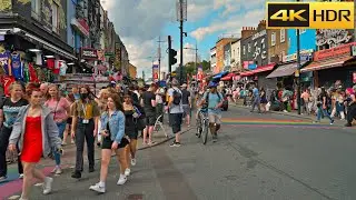 Camden Street Festival - Sep 2021🎸Super Busy London Walk [4k HDR]