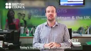 British Council: myClass - 60s English seminar (Episode 9: Dealing with complaints)