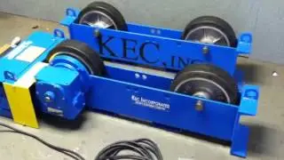 6,000 LB. KEC PIPE TURNING ROLL SET (1 DRIVE ROLL & 1 IDLER ROLL)