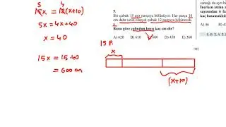 PARÇALAMA PAYLAŞTIRMA PROBLEMLERİ TEST 1