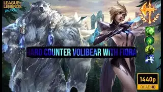 Hard Counter Volibear With Fiora True Damage #leagueoflegends #wildrift