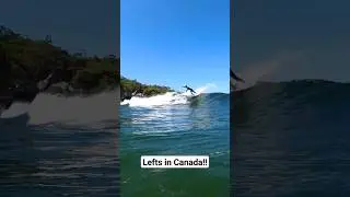 Rare Perfect Cold Water Lefts In Canadian Summer!