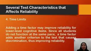 Establishing Test Validity and Reliability