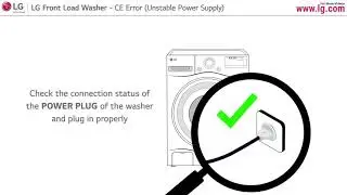 [LG Front Load Washer] - CE Error - Unstable power supply