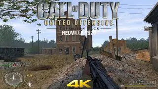Call of Duty United Offensive Multiplayer 2020 Neuville Gameplay 4K