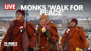 LIVE: Monks 'Walk for Peace' at American University