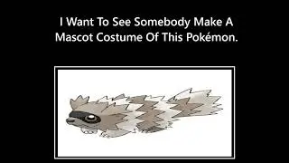 I Want To See Somebody Make A Mascot Costume Of Zigzagoon Request By ChaoEmperor Entertainment