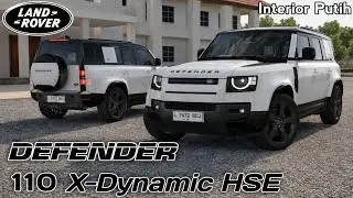Mod Bussid Land Rover Defender 2021 110 X-Dynamic HSE Interior Putih