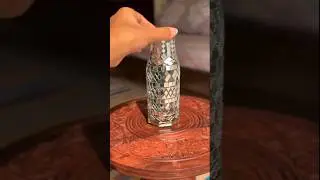 Mirror work on Glass Bottle | Somthing for our Plant 🌱 #mirrorwork #minivlog #diy #art #shorts