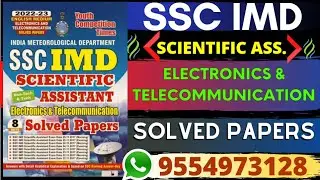SSC IMD Scientific Assistant Electronics & Telecommunication Solved Papers Non-Tech & Tech English