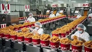 Inside the KFC Factory &ndash; Full Fried Chicken Production Line (High-Speed Crispy Chicken Process)