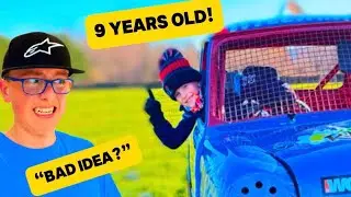LEARNING HOW TO DRIVE AT AGE 9!!
