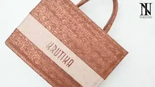 Glossy Snake Skin Leather Personalized Tote Bag