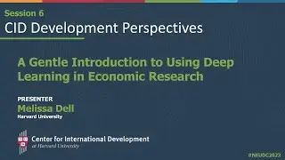 CID Development Perspectives: A Gentle Introduction to Using Deep Learning in Economic Research
