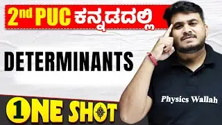 Determinants in One Shot | Maths | 2nd PUC in Kannada
