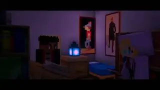 minecraft but miles is sus (Are these your drawings? meme in minecraft)