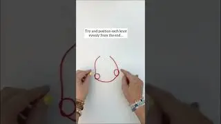 Adjustable red string bracelet - double slider #shorts